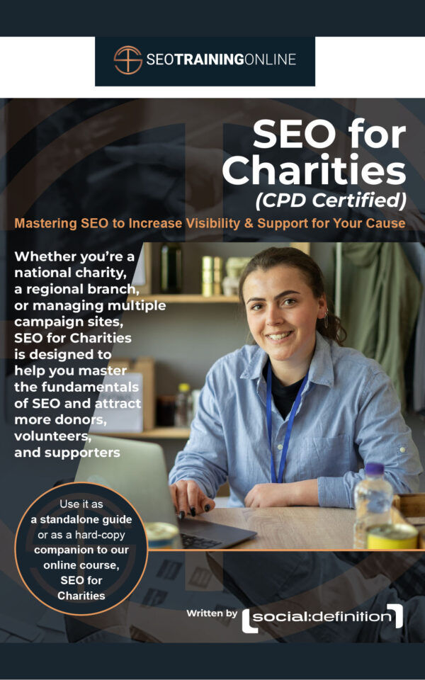 SEO for Charities Book Cover Front - SEO Training Online